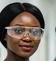 Portrait of a nurse wearing protective eyewear